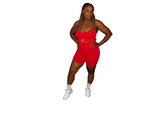 Candy Red Top & Bottom Set