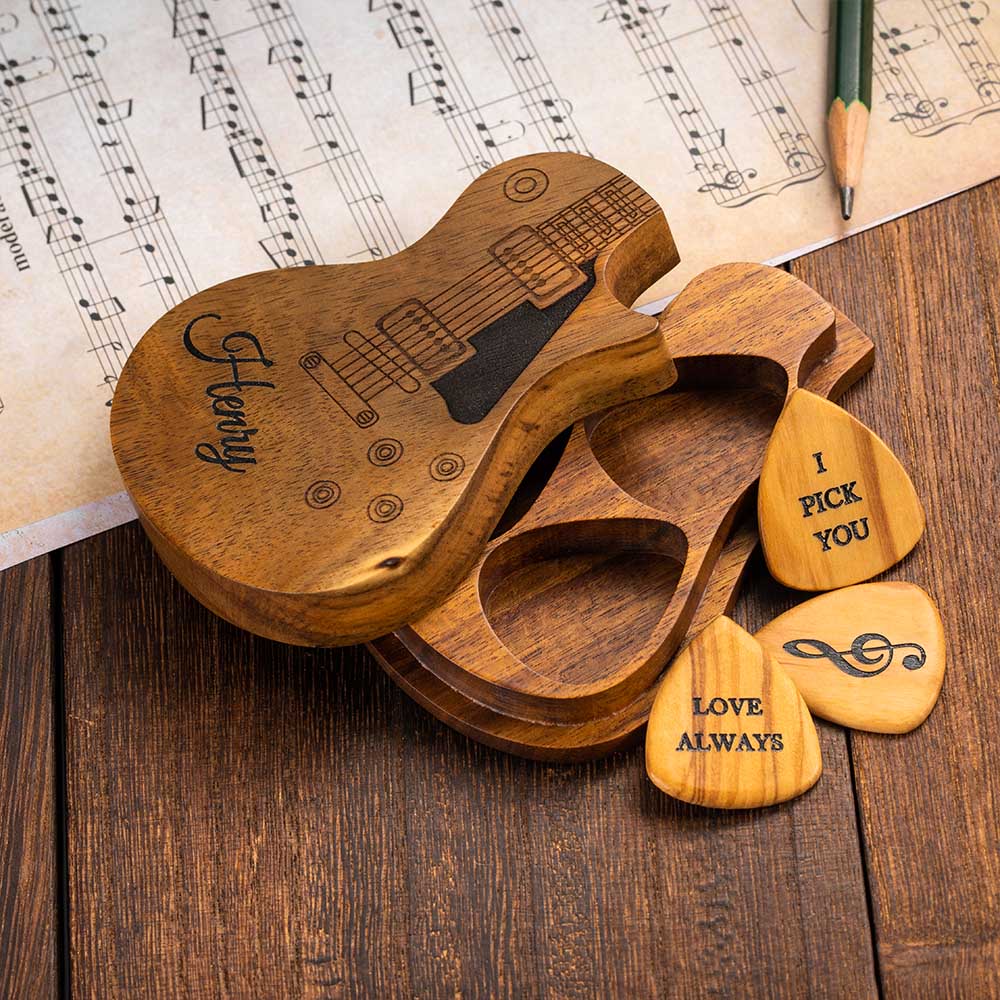 Personalized Wooden Guitar Picks