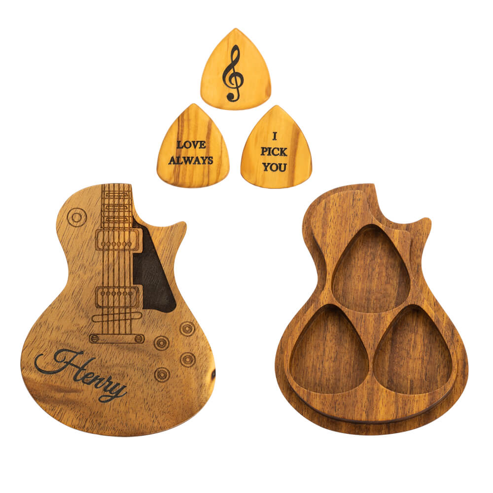 Personalized Wooden Guitar Picks