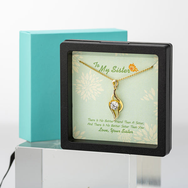 Always My Sister & Forever My Friend Necklace Gift Card & Box Set