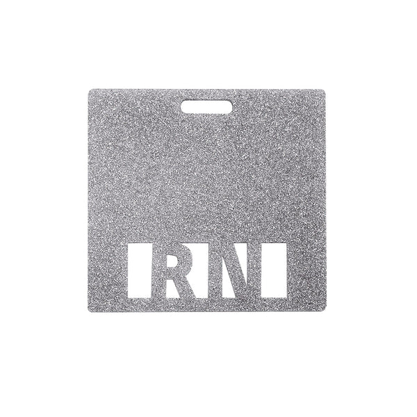 Customized Glitter ID Badge Buddy- Horizontal