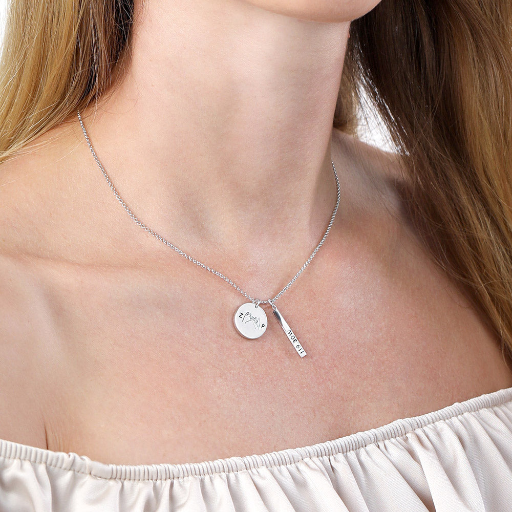 Personalized Valentine's Promise & Best Friend Necklace