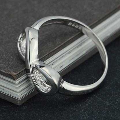 Engravable Sterling Silver Infinity Symbol Ring
