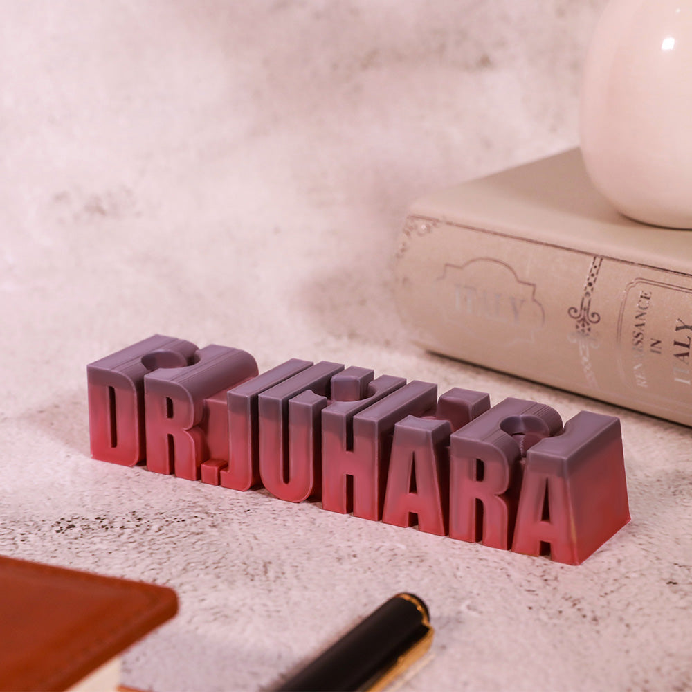 3D Printed Pen Holder with Personalized Words of Choice
