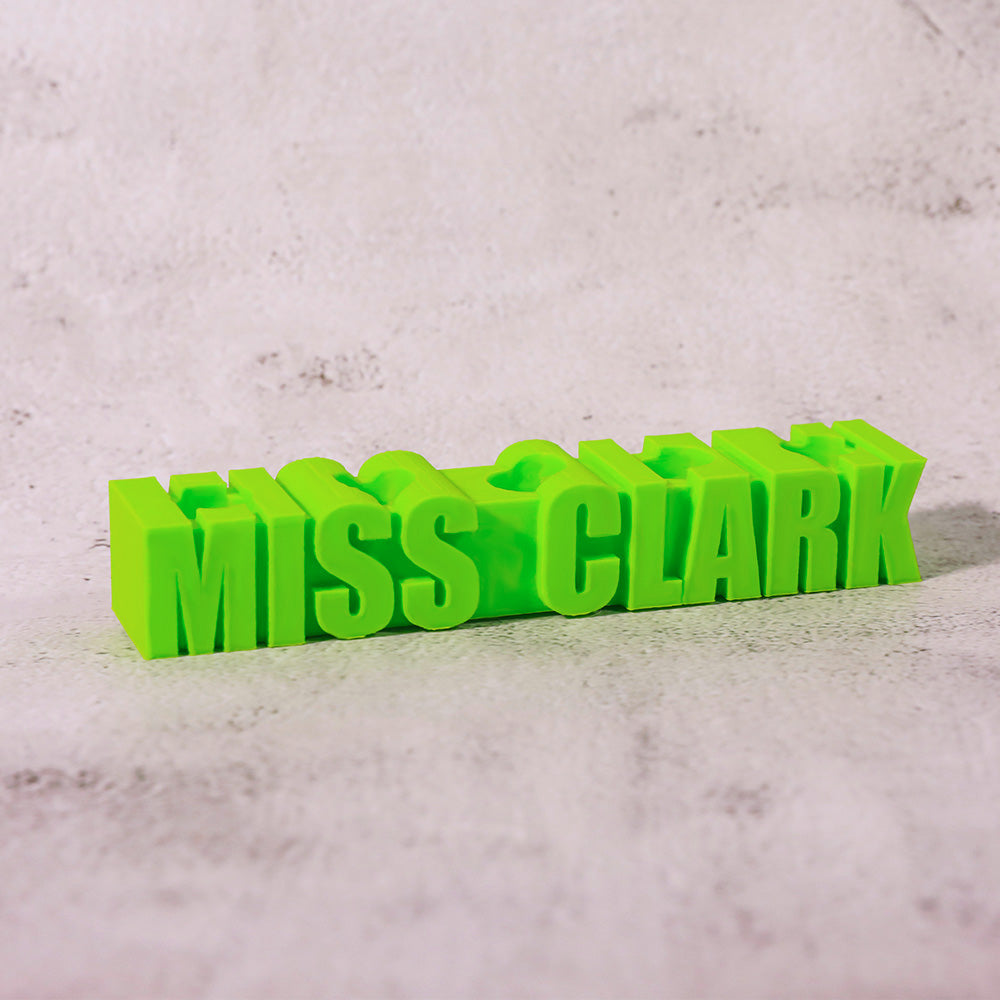 3D Printed Pen Holder with Personalized Words of Choice