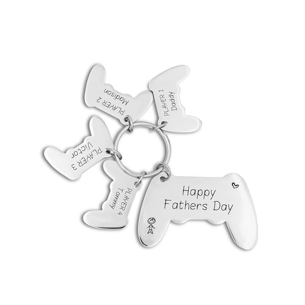 Personalized Game Controller Keychain