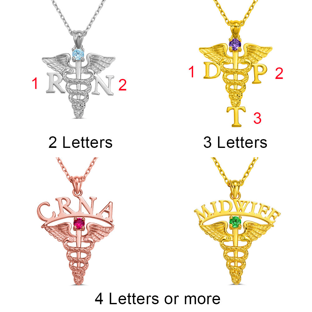 Medical Theme Necklace Jewelry Gift for Nurses & Doctors