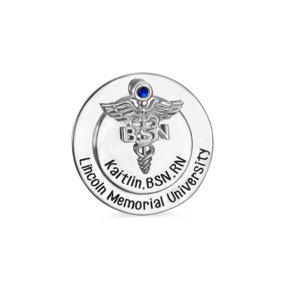 Personalized BN Nursing Pin for Pinning Ceremony