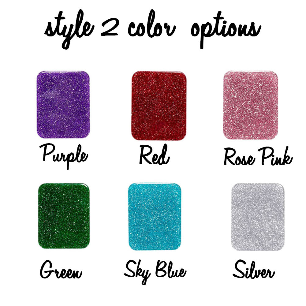 Personalized Medical Badge Reel Small Glitter
