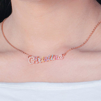 Custom Nameplate Necklace Name Necklace