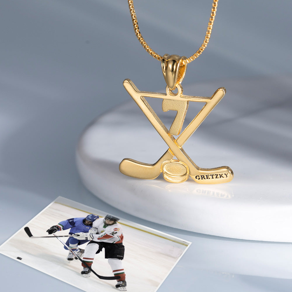 Personalized Ice Hockey Stick jewelry