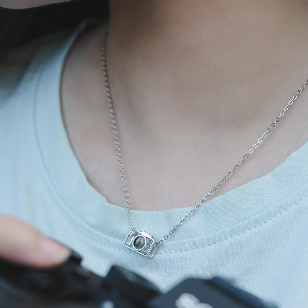 Personalized Camera Projection Necklace