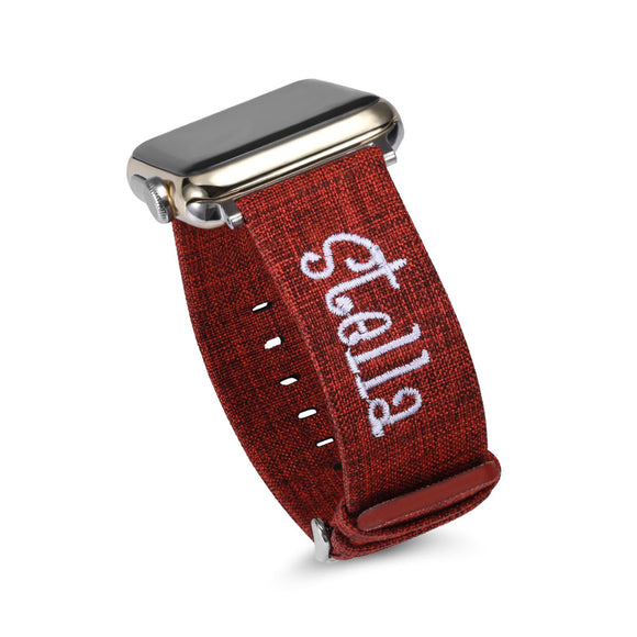 Personalized Name Embroidery Canvas Apple Watch Band