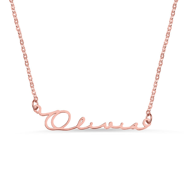 Personalized Minimalist Name Necklace Stainless Steel