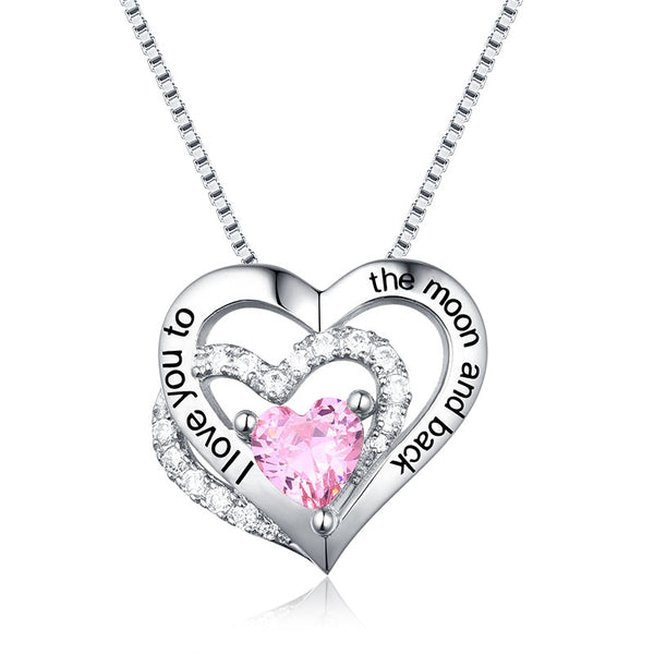Customized Triple Heart Necklace For Mother's Day Jewelry