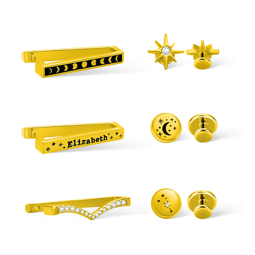 Personalized Constellation Moon Stars Watch Band Charm