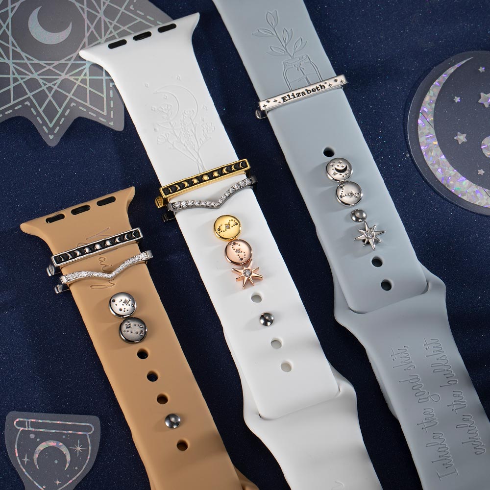 Personalized Constellation Moon Stars Watch Band Charm