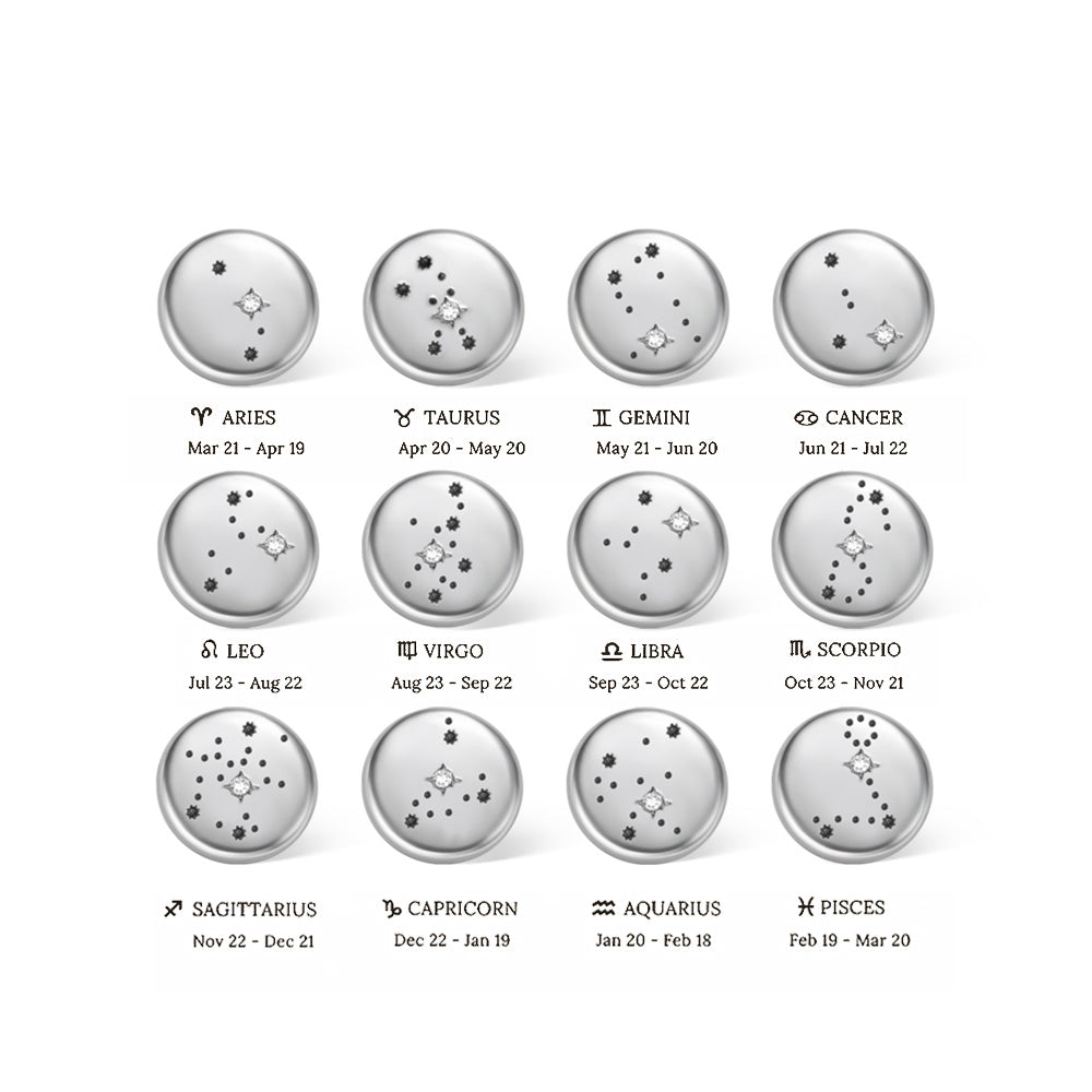 Personalized Constellation Moon Stars Watch Band Charm