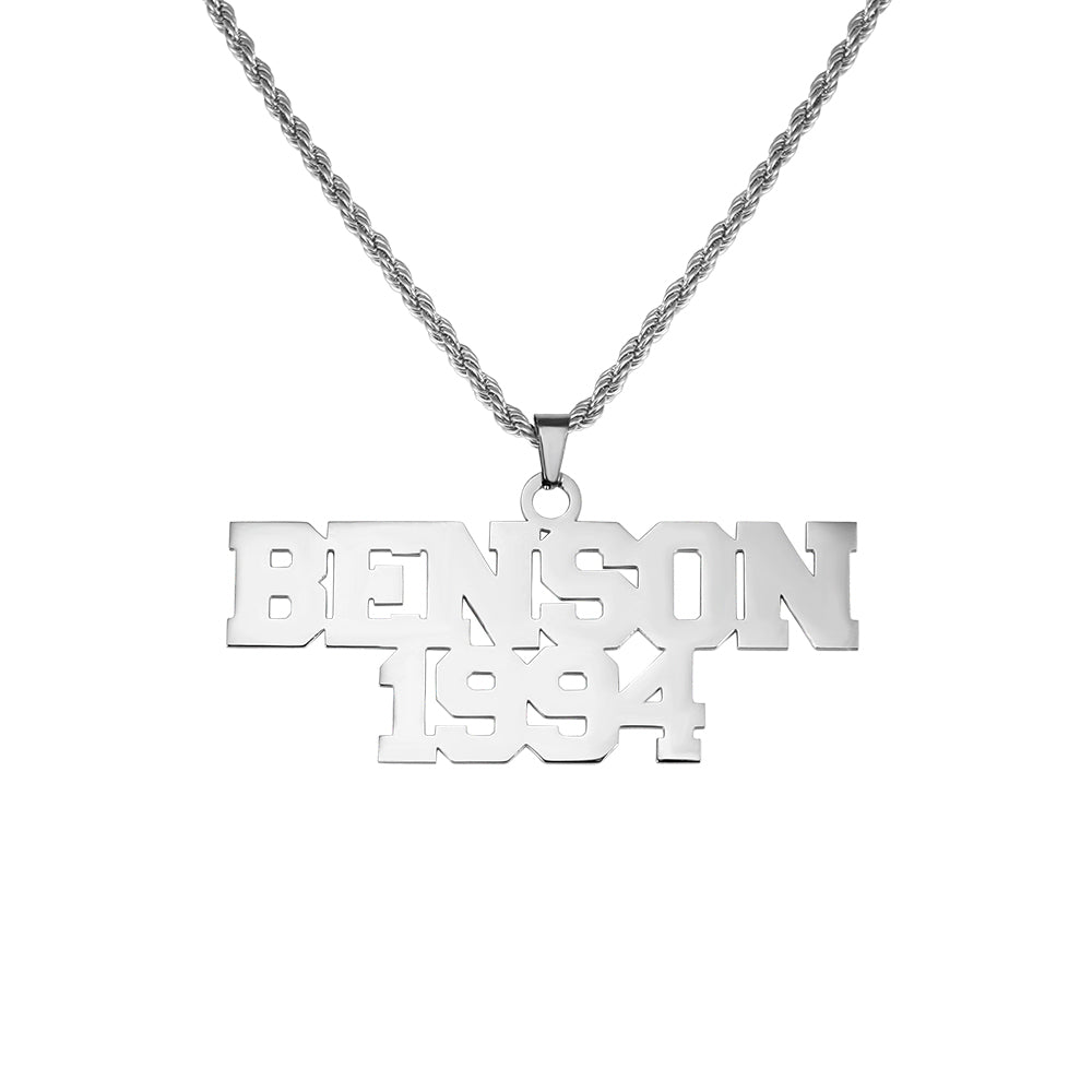 Personalized Hip Hop Name Necklace for Man