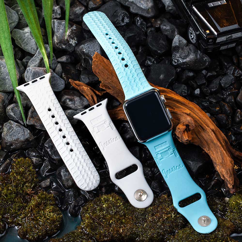 Personalized Silicone Jeep Style Apple Watch Band