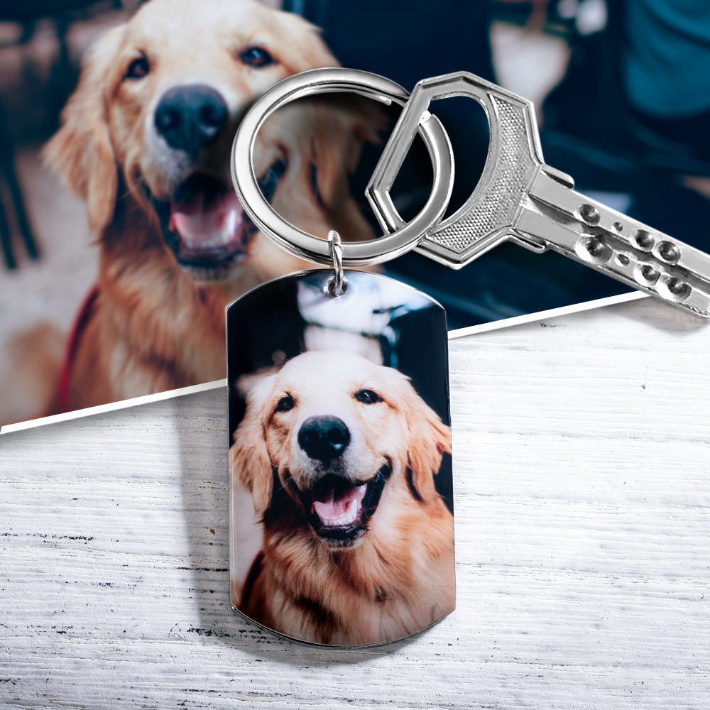 Custom Photo Love Songs Code Keychain Gift for Him/Her