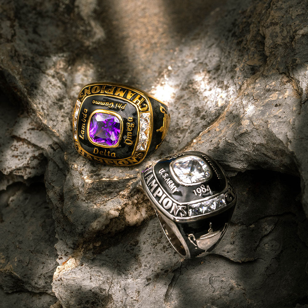 Personalized Championship Ring Brass