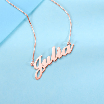 Personalized Classic Name Necklace in Silver