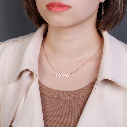Personalized Classic Name Necklace in Silver