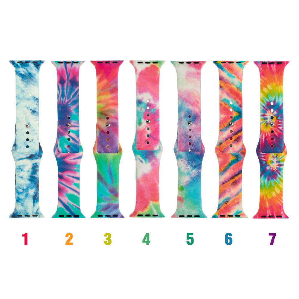 Personalized Colorful Tie Dye Apple Watch Band