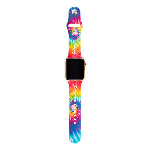 Personalized Colorful Tie Dye Apple Watch Band