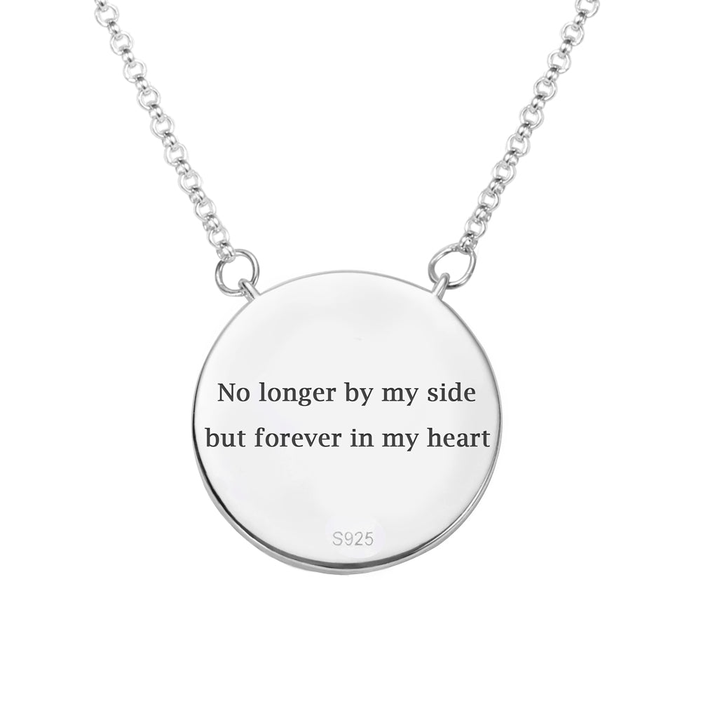 Rainbow Bridge Personalized Pet Photo Memorial Necklace