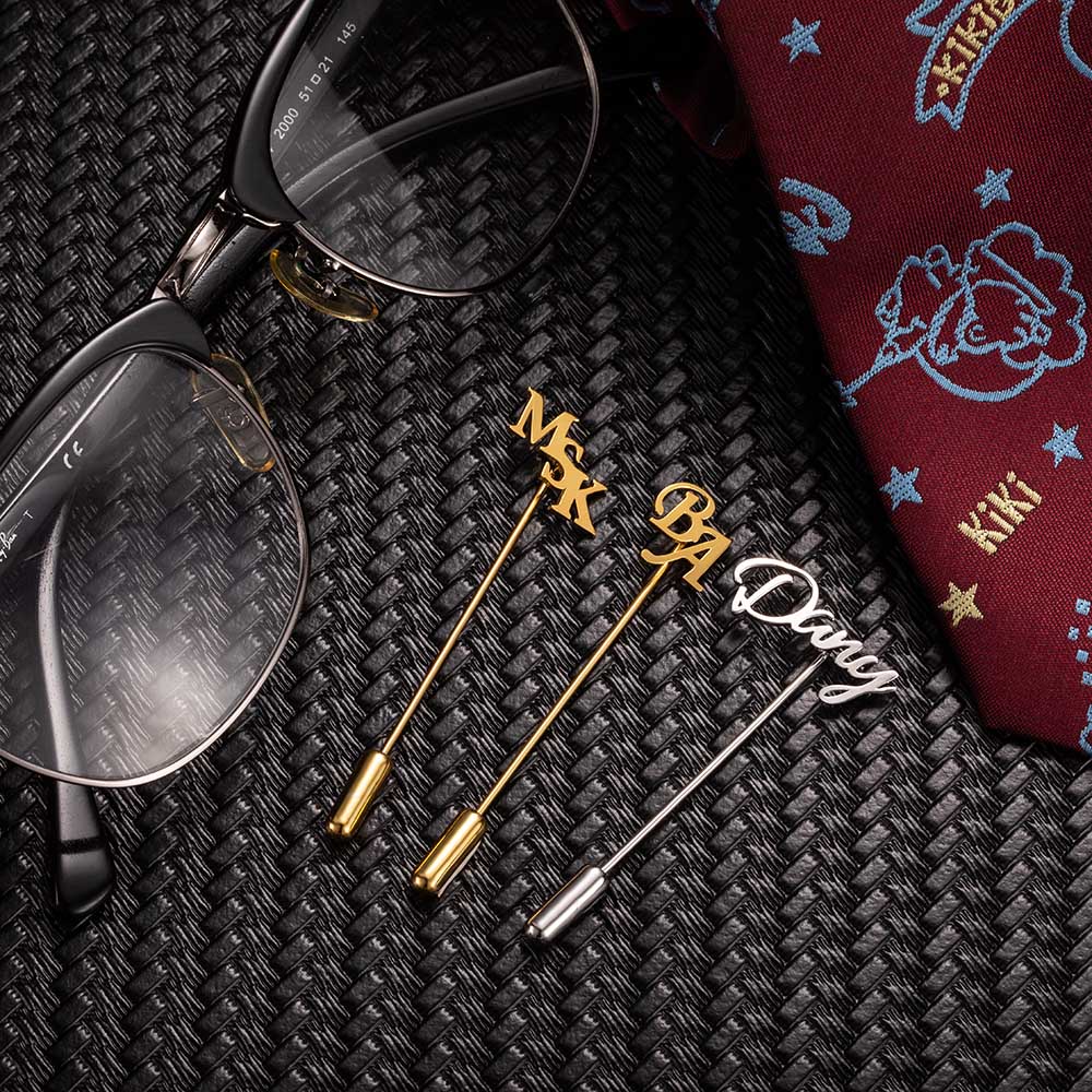 Personalized Initial Name Lapel Pin
