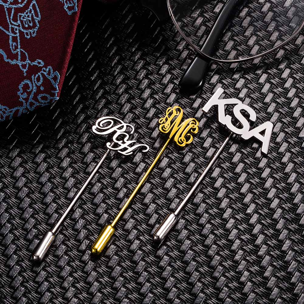 Personalized Initial Name Lapel Pin
