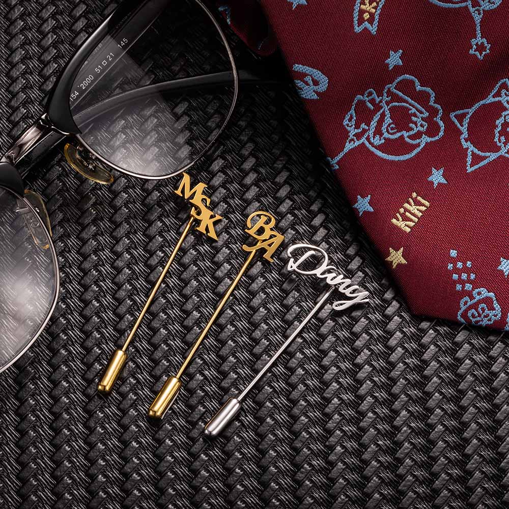 Personalized Initial Name Lapel Pin