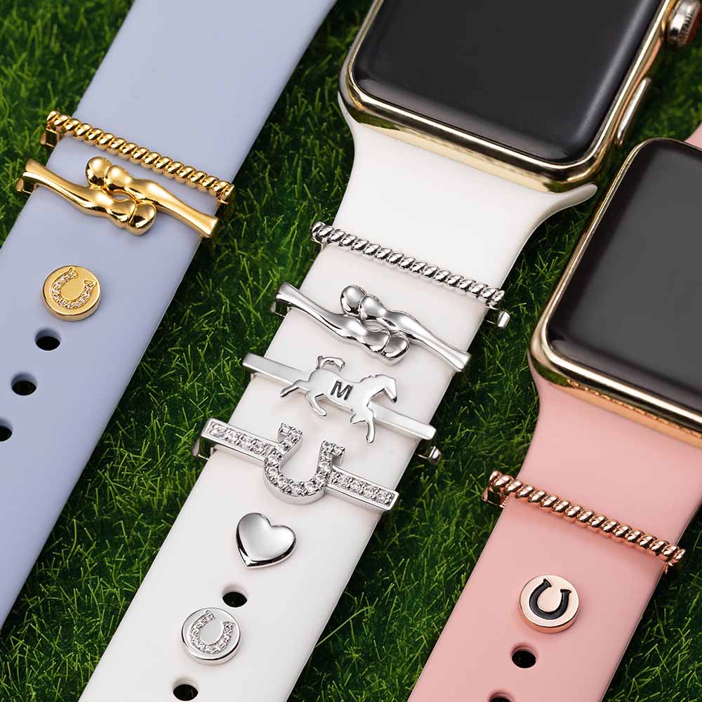 Personalized Horseshoe Charm for Apple Watch Band