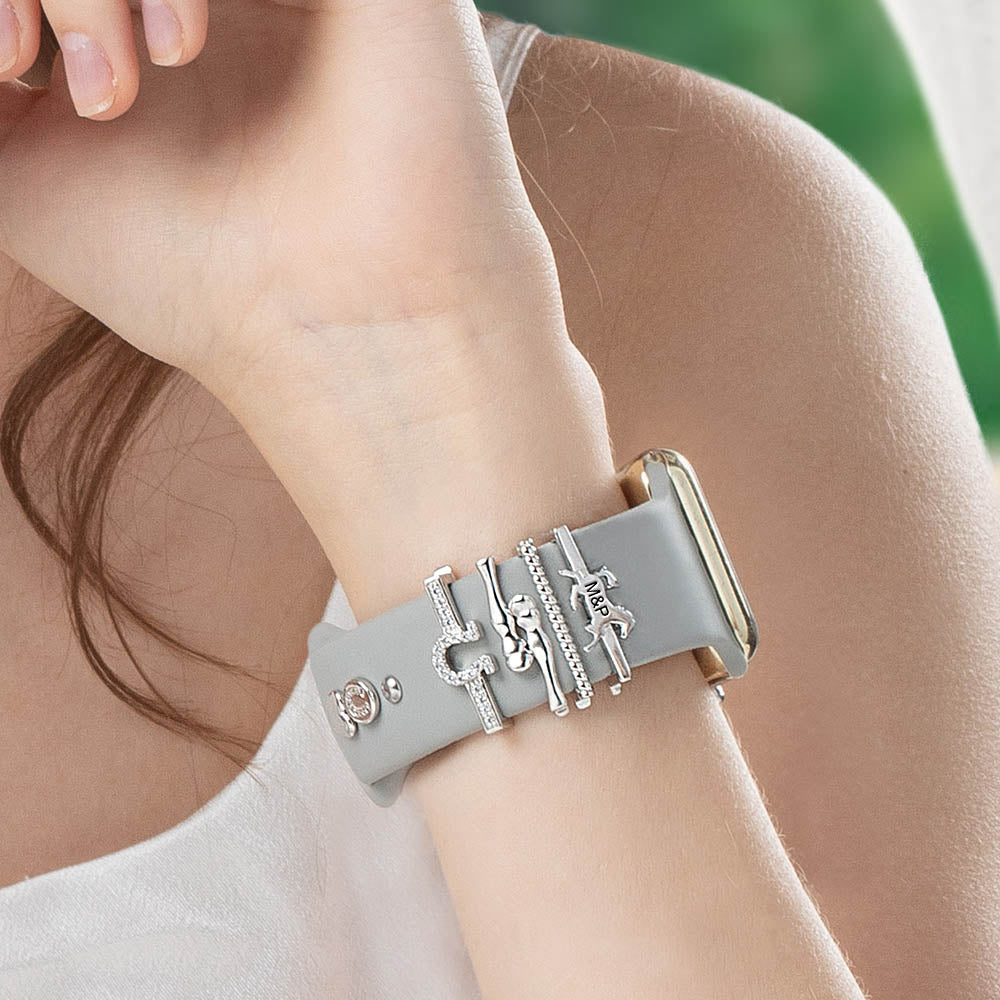 Personalized Horseshoe Charm for Apple Watch Band