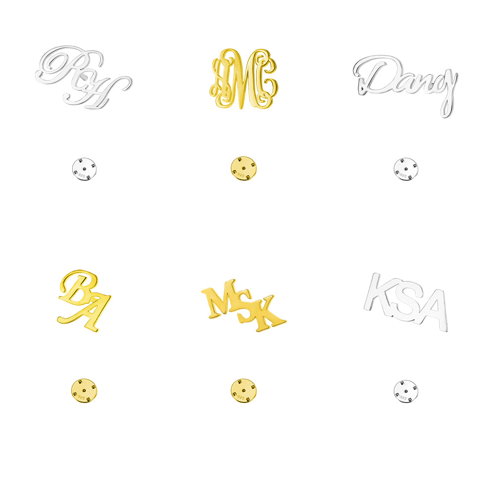 Personalized Initial Name Lapel Pin