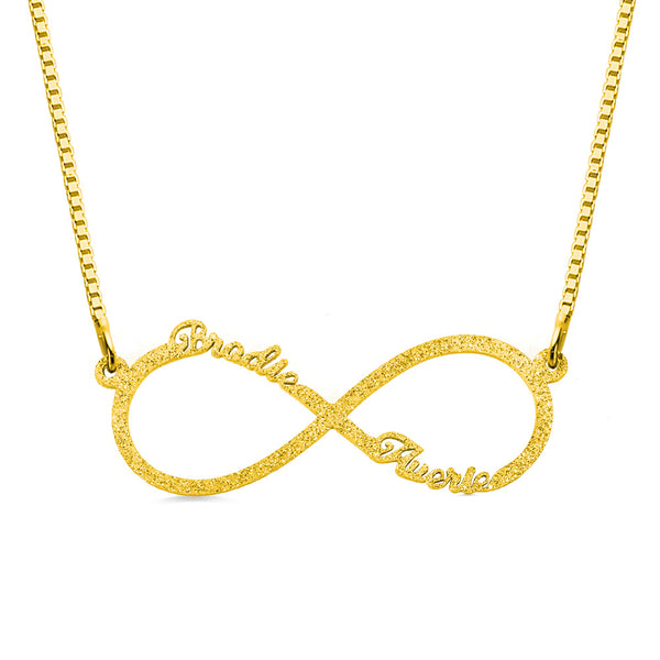 Personalized Infinity Name Necklace with 2 names Stainless Steel