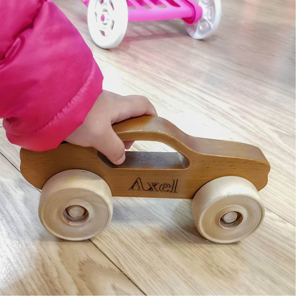 Personalized Wooden Toy Car for Kids