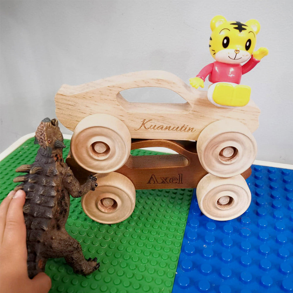 Personalized Wooden Toy Car for Kids
