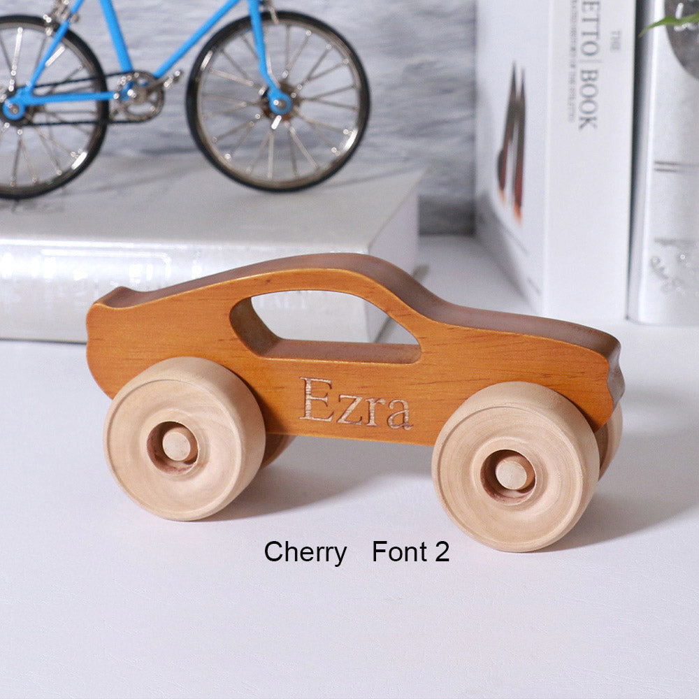 Personalized Wooden Toy Car for Kids