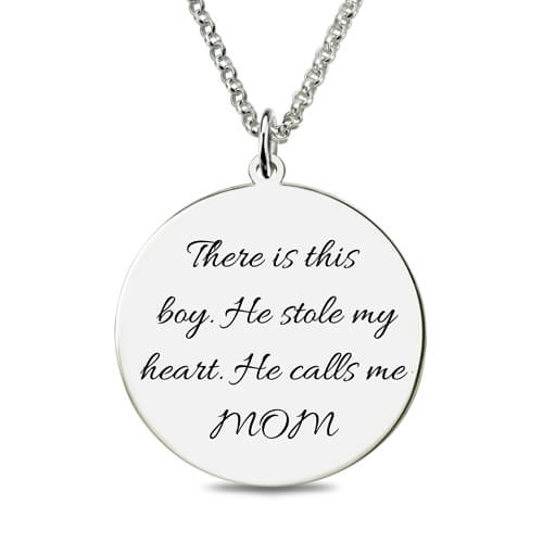 Personalized Photo Engraved Necklace