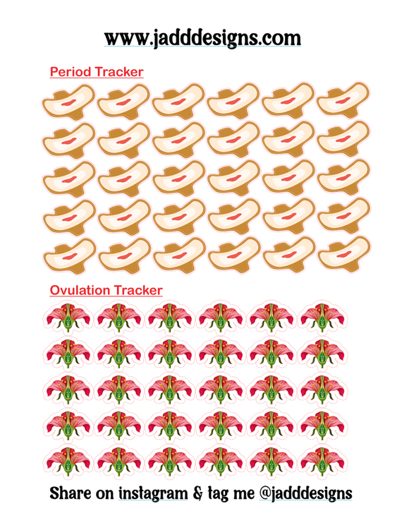 Period & Ovulation Tracker Stickers