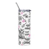 Inspirational Words Tumbler